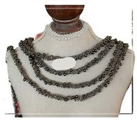 6meter Price Beaded Lace Accessories Diy Hand Decoration Belt Materials Pearl(Antique silver)