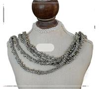 6meter Price Beaded Lace Accessories Diy Hand Decoration Belt Materials Pearl(Antique Zinc)