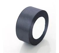 6mm 10mm 15mm 20mm 25mm 40mm 50mm Satin Ribbons White Pink Red Purple Green Black Yellow Orange 34 Colors(Dark grey,15mm Wide)