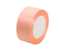 6mm 10mm 15mm 20mm 25mm 40mm 50mm Satin Ribbons White Pink Red Purple Green Black Yellow Orange 34 Colors(07 Pink Champagne,50mm Wide)