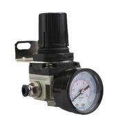 6mm 8mm 10mm 12mm Air Control Compressor Pressure Relief Regulator Valve with Fitting AR3000-03 AR4000-04 AR3000-06(Black)