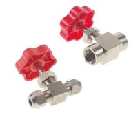 6mm 8mm 10mm 12mm Tube OD 1/8" 1/4" BSP Nickel-Plated Brass Plug Needle Valve(10mm)
