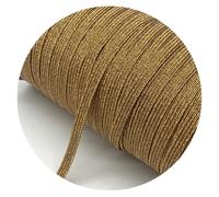 6mm Glitter Elastic Ribbon Sewing Band Fiat Rubber For Waist Stretch Rope DIY Mask Lanyard(41,135yards 1 Roll)