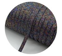 6mm Glitter Elastic Ribbon Sewing Band Fiat Rubber For Waist Stretch Rope DIY Mask Lanyard(52,135yards 1 Roll)