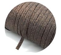 6mm Glitter Elastic Ribbon Sewing Band Fiat Rubber For Waist Stretch Rope DIY Mask Lanyard(61,135yards 1 Roll)