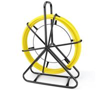 6MMx50M Rodador de Conducto de Fibra de Vidrio con Soporte de Acero, Herramienta de Instalación de Cable Eléctrico de Fibra de Vidrio, Enhebrador de Cable de Tubería de Electricista