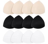 6pares Almohadillas para Sujetador Extraíbles para Mujeres Relleno De Copas para Trajes De Baño Sujetadores Deportivos Y Bikinis De Blancas Color Piel Negras