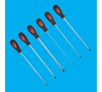 6pc 320mm Largo Alcance Destornillador Phillips & con Ranuras Magnético Tips PH0
