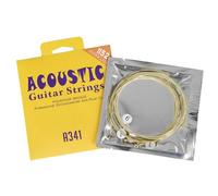 6pcs 11-52 Cuerdas para guitarra acústica, acero de aleación folk, núcleos de acero, accesorios para instrumentos musicales, fácil de usar, protección contra la corrosión de repuesto