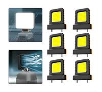 6PCS 14W LED linterna de trabajo luz de camping para 20V para batería 21V enchufe ajustable se adapta a múltiples tamaños de batería compacto mini luz de inspección (4 piezas)