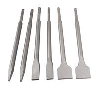 6Pcs 250mm SDS Plus Cincel Set, Juego de Brocas para Mampostería de Hormigón, Juego de Brocas SDS Plus para Martillo Perforador de Acero 40CR