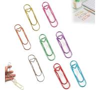 6Pcs 3 Colors Heart Pen Clip Metal Pencil Clips, Multifunctional Rose Gold Silver Carbon Steel Paperclip, Heart Pen Clip for Notebook, Notebook Book Journal Office School (8PCS)