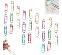 6Pcs 3 Colors Heart Pen Clip Metal Pencil Clips, Multifunctional Rose Gold Silver Carbon Steel Paperclip, Heart Pen Clip for Notebook, Notebook Book Journal Office School (24PCS)