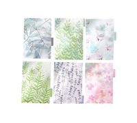 6pcs A5 Carpetas Separadores de Cuadros Set 6 Agujeros Anillo Color Divisor Transparente Índice Página Tarjetas de Pestaña PP Clasificación Colorida Página Tab para Accesorios de Cuaderno Papelería Es