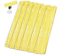6Pcs Almohadillas Microfibra Aspiradora Ventanas con velcro, Piezas Repuestos Cabezales Limpieza para Botella de Spray, Paños Compatible con Funda Limpiacristales Kärcher WV2 WV5 WV6 Plus Premium