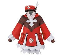 6PCS Anime Genshin Impact Klee Halloween Carnaval Cosplay Disfraz Lolita Vestido gótico Trajes Lindo traje de falda