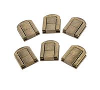 6Pcs Antique Bronze/Gold Toggle Catch Lock Alloy Hasp Latch Clasp For Jewelry Box Suitcase Buckle Clip Furniture Hardware Para Armario(Antique Bronze)
