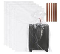 6PCS Bolsas plástico transparente extra grandes de 101 x 152 cm, 10 unidades, bolsas de plástico planas grandes, gruesas y duraderas, se aplican a edredones, maletas, juguetes