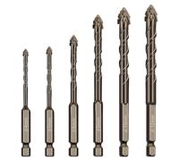 6PCS Brocas Porcelanico, Juego de Brocas Profesional para Hormigon Pared