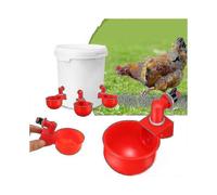 6pcs Chicken Farm Automatic Drinkers Poultry Water Feeder Bowl Cups
