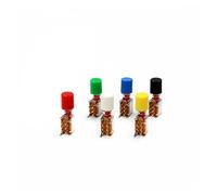 6Pcs Color mixing Straight key switch PS-22F02 six-pin no lock button Key switch A set of button switches and hats