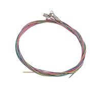 6Pcs Colorful Folk Acoustic Guitar Strings Set Folk Offering Clear Sound Quality Guitar Strings