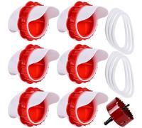 6pcs Comederos Para Gallinas, Comederos Automáticos Para Pollos, Comedero Automático Para Aves Comedero Automatico Gallinas Comedero Gallinas Automático Con Sierra Perforadora, Para Barriles Comederos