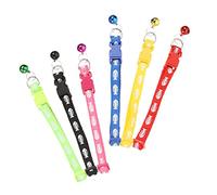 6pcs Conjunto de Cuello de Mascotas Creativo para Gatos y Perros Ajustables con un patrón de Espina de Pescado Adorable para Fiestas y diseño de sesiones de Fotos