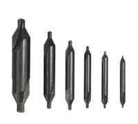 6PCS Countersink Drill Bit HSS Center Drill Bit 60 Degrees Coated Combined Center Drills For Metal