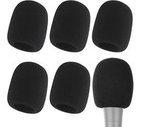 6pcs Cubiertas de Espuma Premium para Micrófonos - Protector Antiviento para una Mayor del Sonido, Lavables y Reutilizables, Ajustables a la Mayoría de los Micrófonos de Estándar