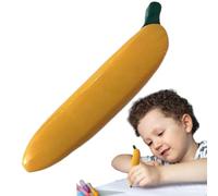 6Pcs Cute Novelty Banana Shaped Pens - Cartoon Black Ink Writing Jig