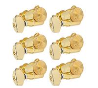 6pcs de Bloqueo de Guitarra ST ST PEG SET para GUI Acústica Eléctrica - Cabezales de Metal con Ajuste Preciso (Tres sets a la izquierda y tres derechas.) (Seis botones de juego derecho)