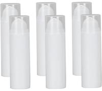 6pcs Dispensador Botella de Prensa Crema Hidratante de Viaje Crema Hidratante Contenedor de Perfume Contenedor de Bomba Cosmética Sin Aire Botellas de Champú y Acondicionador Botella de Crema Sin Aire