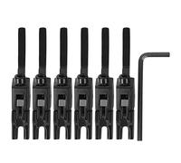 6Pcs Electric Guitar Bridge Saddle, Tremolo Lock Zinc Alloy Saddle, Guitar Accessories with Wrench, for Improving and Sustaining Guitar Sound, Compatible with Most Electric Guita