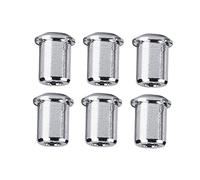6Pcs Férrulas de Montaje de Guitarra, Cuerdas de Guitarra Juego de Buje de Montaje para Guitarra Eléctrica(Plata)