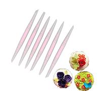 6PCS Fondant Carving Pen, Plastic Lightweight Sugar Modeling Shaper Cake Decorating Pen for DIY Baking Handcrafts Accessory