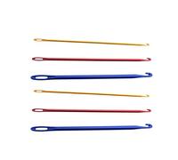 6Pcs Ganchos de Ganchillo con Agujeros Ganchos de Ganchillo de Metal Agujas Agujas de Tejer Hilo de Ganchillo Herramientas para Manualidades Diy Crochet Zurcido Costura