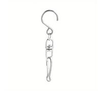 6pcs Ganchos giratorios de metal Clips Conector Percha para campanas de viento Wind Spinner de cristal Suministro de Mostrar S Hooks