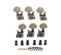 6Pcs Guitar Tuning Key Tuners Replacement Copper Alloy Pegs Keys Machine Head Knobs Easy To Install Metal String Pegs Key