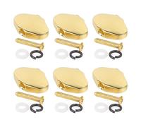 6pcs Guitar Tuning Peg Tuner Machine Head Knob With Screws and Washers for Electric Guitar (Gold)