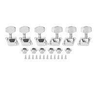 6pcs Guitar Tuning Pegs Semiclosed Machine Heads 3R 3L Semiclosed Tuning Pegs Guitar String Tuning Peg Guitar Machine Head