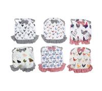 6pcs Hen Saddle Aprendible Protección Full Wing inodoro Protector delantero de pollo Saddle Poultry 6 Pack