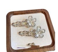 6PCS Irregular Hairpin Butterfly Opal Hair Clip Pins Girl Fashion Bang Clips For Women Accessories Gifts(25cm*19.2cm)