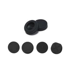 6pcs Joystick Cap Thumb Stick Grip Games Analog 360 Piezas de repuesto Rocker Protecfive Sleeve para PSV/Poke Ball (negro)