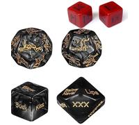 6PCS Juegos de Dados, Juegos para Parejas, Juguetes para Parejas, Ideas para Regalos, Partes del Cuerpo y acciones, Juegos traviesos para Parejas en el Dormitorio