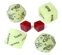 6PCS Juegos de Dados,Noche Chispeante, Dados De Juego Que Brillan En La Oscuridad para Jugar Contigo,Regalo Original para Hombres