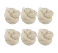 6pcs Lambs Wool for Toes Supple Toe Separator Sweat-absorbing Overlapping Toe Separator