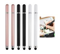 6PCS Lápiz para Tablet Universal 2 en 1 para Tablets y Smartphones, Bolígrafo Táctil con Punta de Goma y Disco, Compatible con Samsung, Huawei, Xiaomi, Android e iOS.