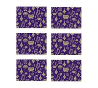 6Pcs Large Gift Wrapping Paper 70x50cm Wrapping Sheet for Holiday Gifts Packaging Festival Decoration Mosque Pattern Decorative Paper