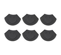 6Pcs Leather Corner Page Book Mark Smiling Face PU Bookmarks Books Protectors for Lover Students Adult Holders